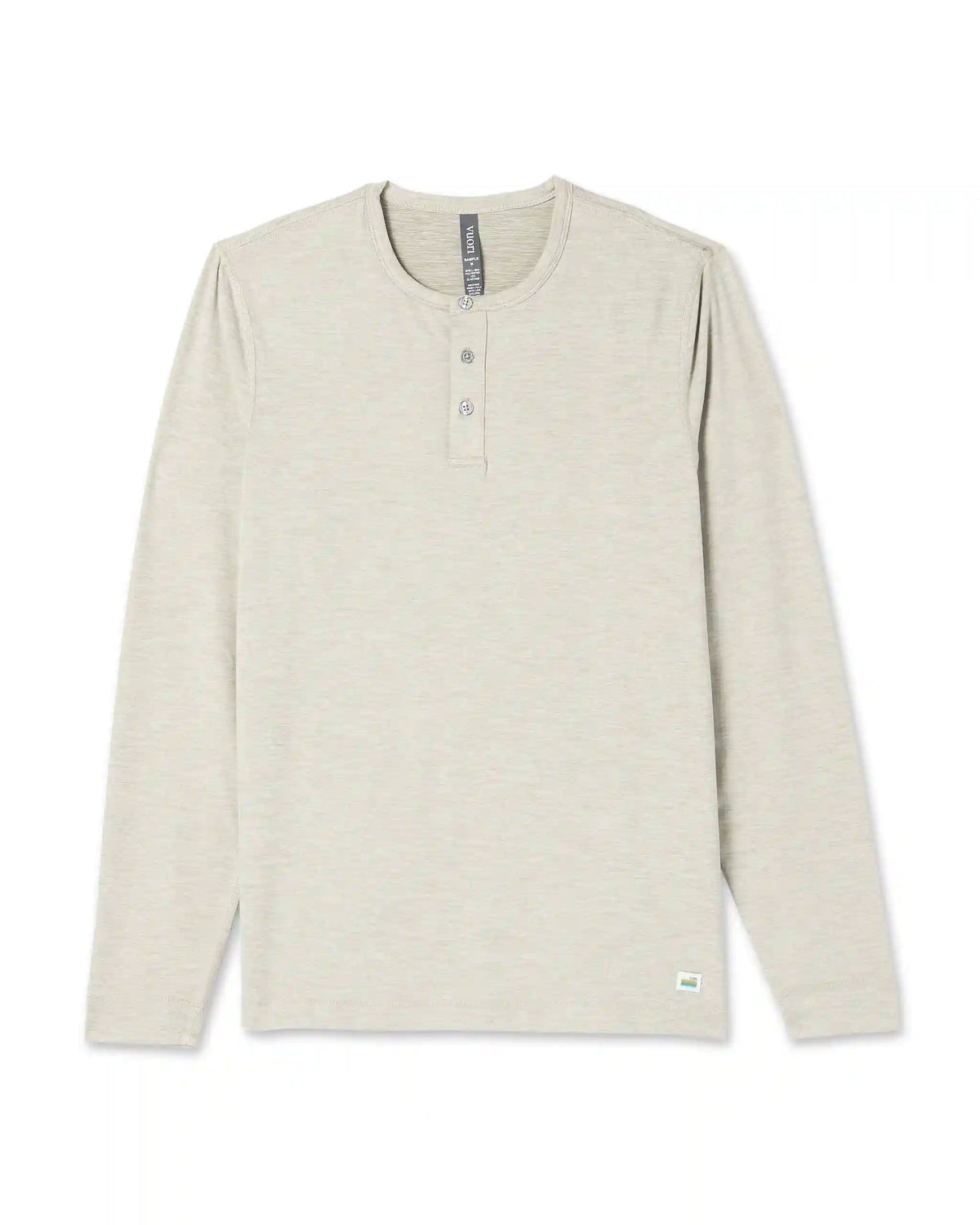 Long Sleeve Ease Performance Henley | Toast Heather