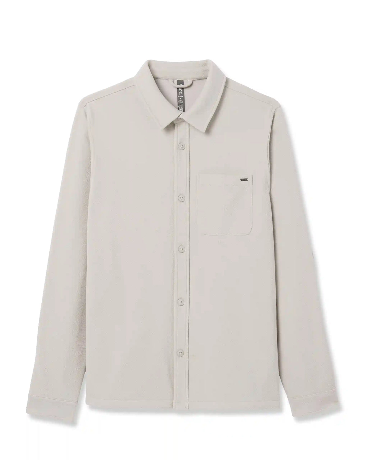 Beldon Shirt Jacket Knit Twill | Oatmeal
