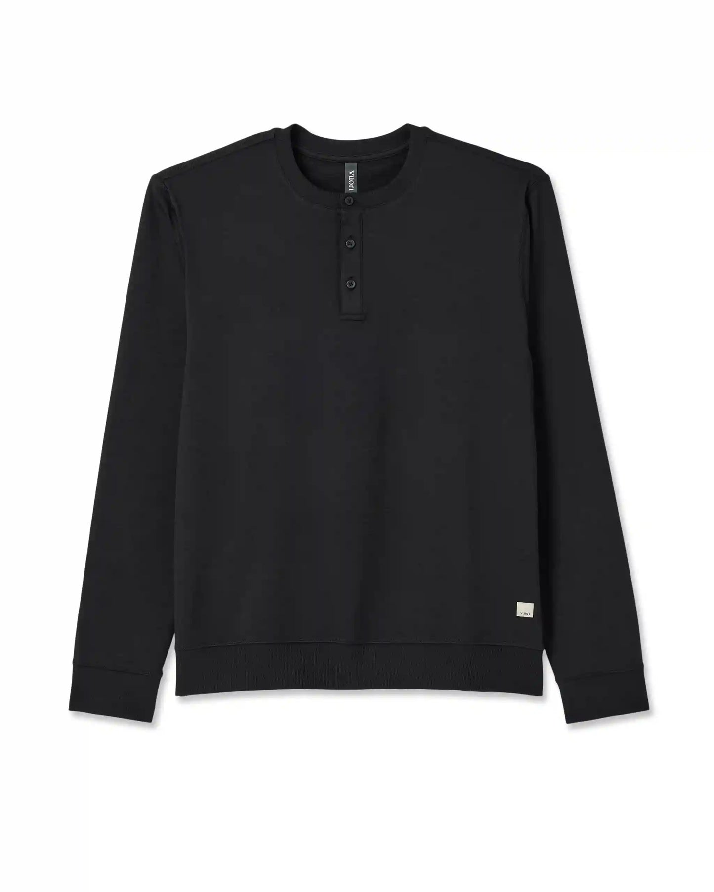 Long Sleeve Coronado Henley - Relaxed Fit | Black Heather
