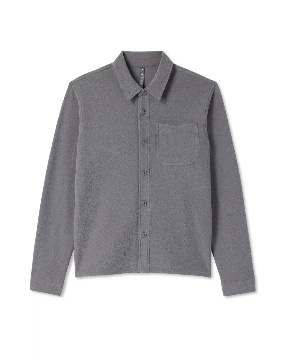 Beach Fleece Shirt Jacket | Pinecone Heather