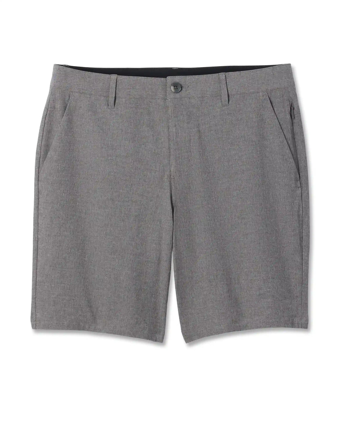 Aim Short 8" | Gull Grey Linen Texture