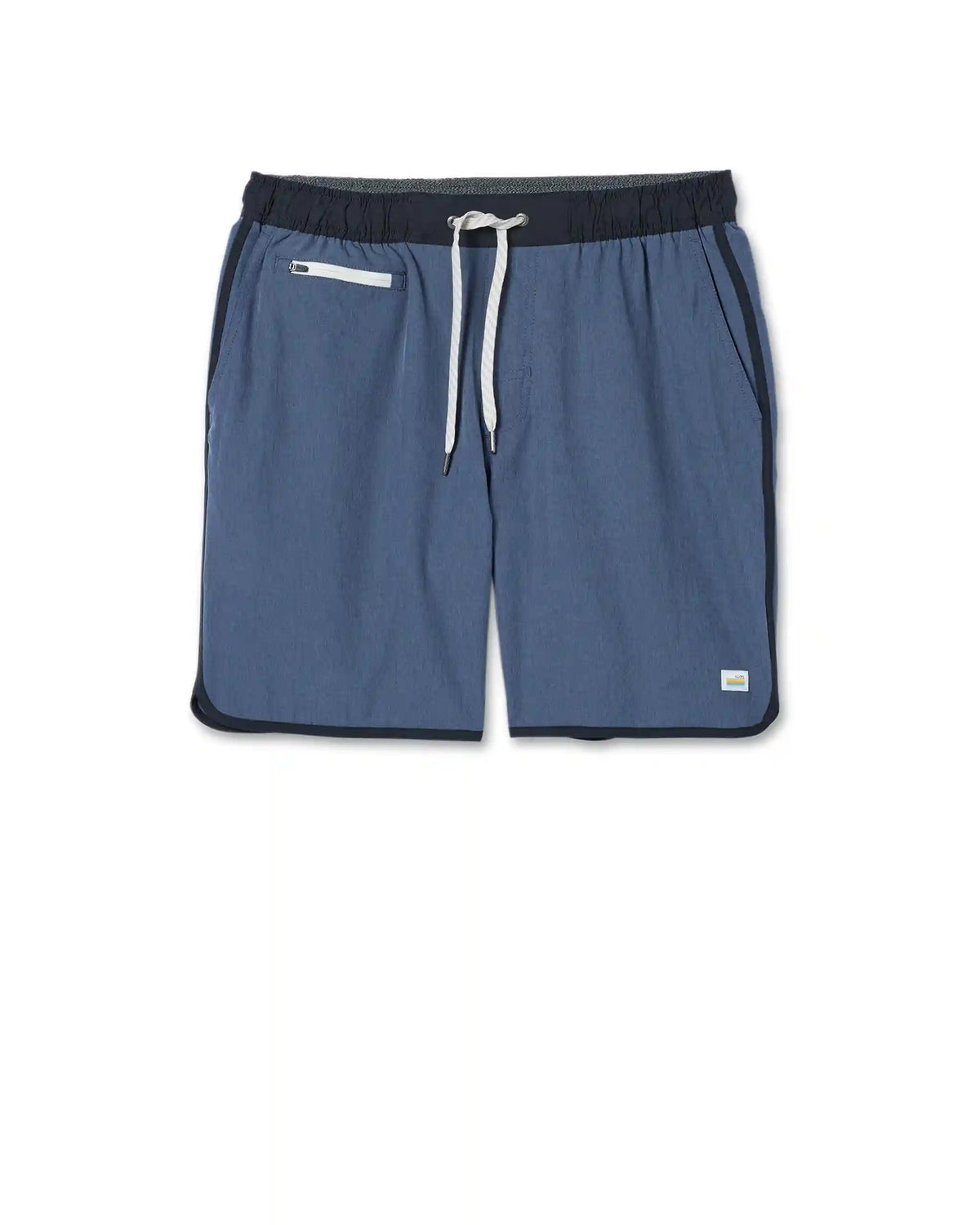 Banks Short Unlined 7" | Azure Linen Texture