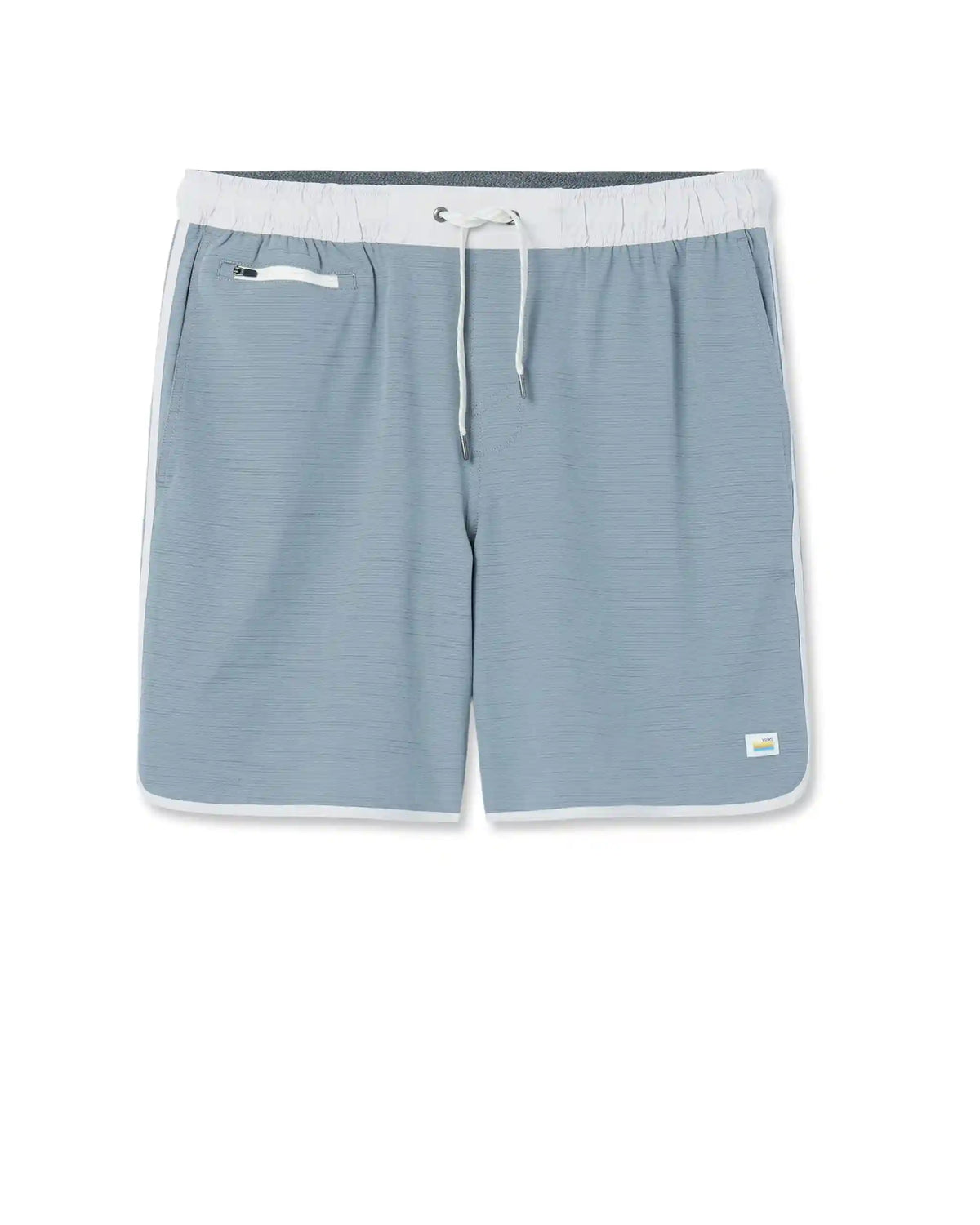 Banks Short Unlined 7" | Dusty Blue Slub Stripe
