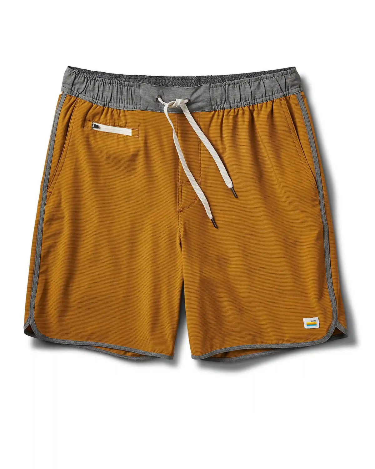 Banks Short Unlined 7" | Dark Golden Slub Stripe