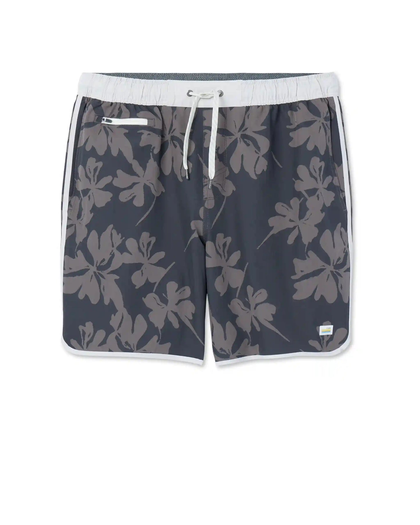 Banks Short Unlined 7" | Dark Pewter Plumeria