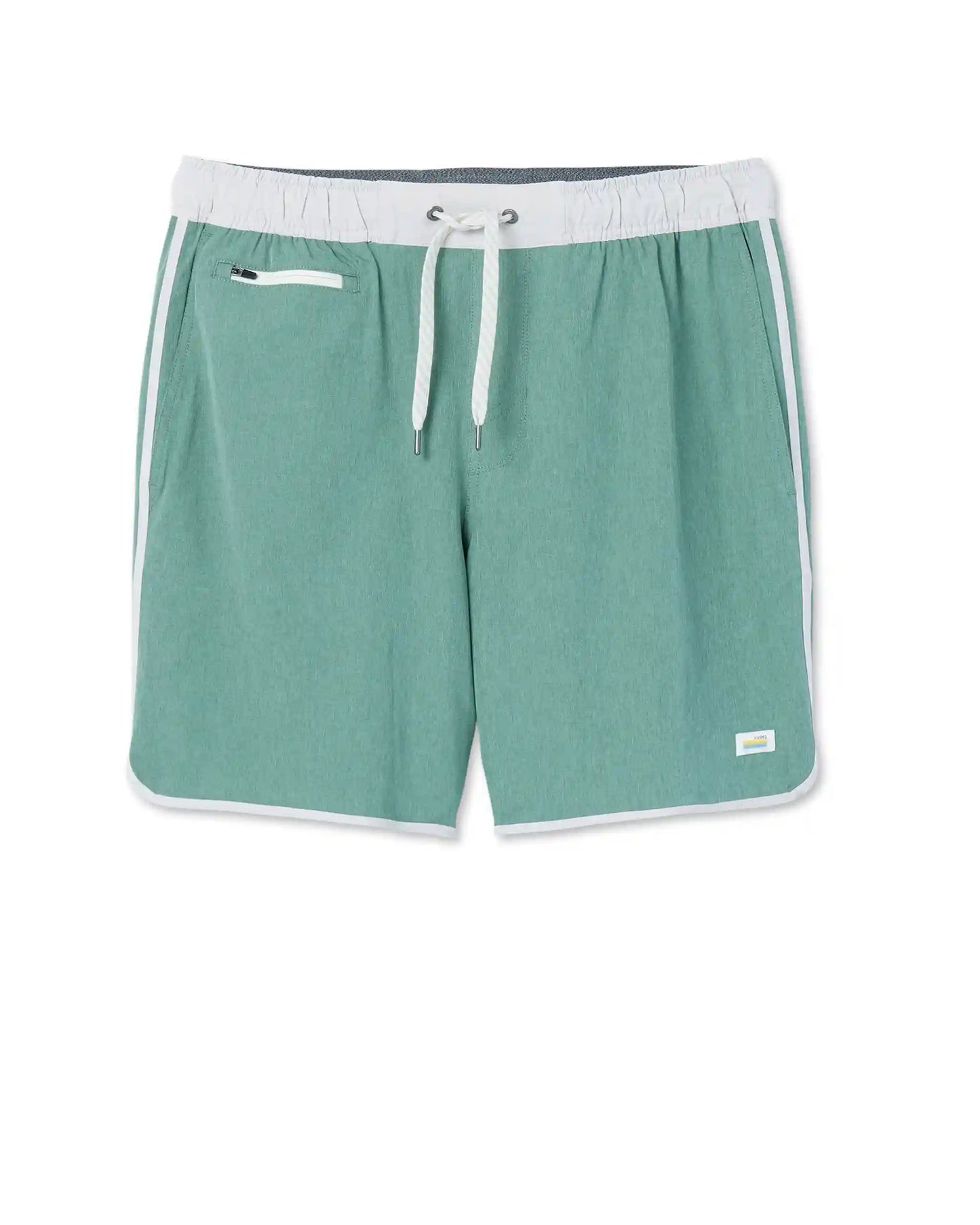 Banks Short Unlined 7" | Hedge Green Linen Texture