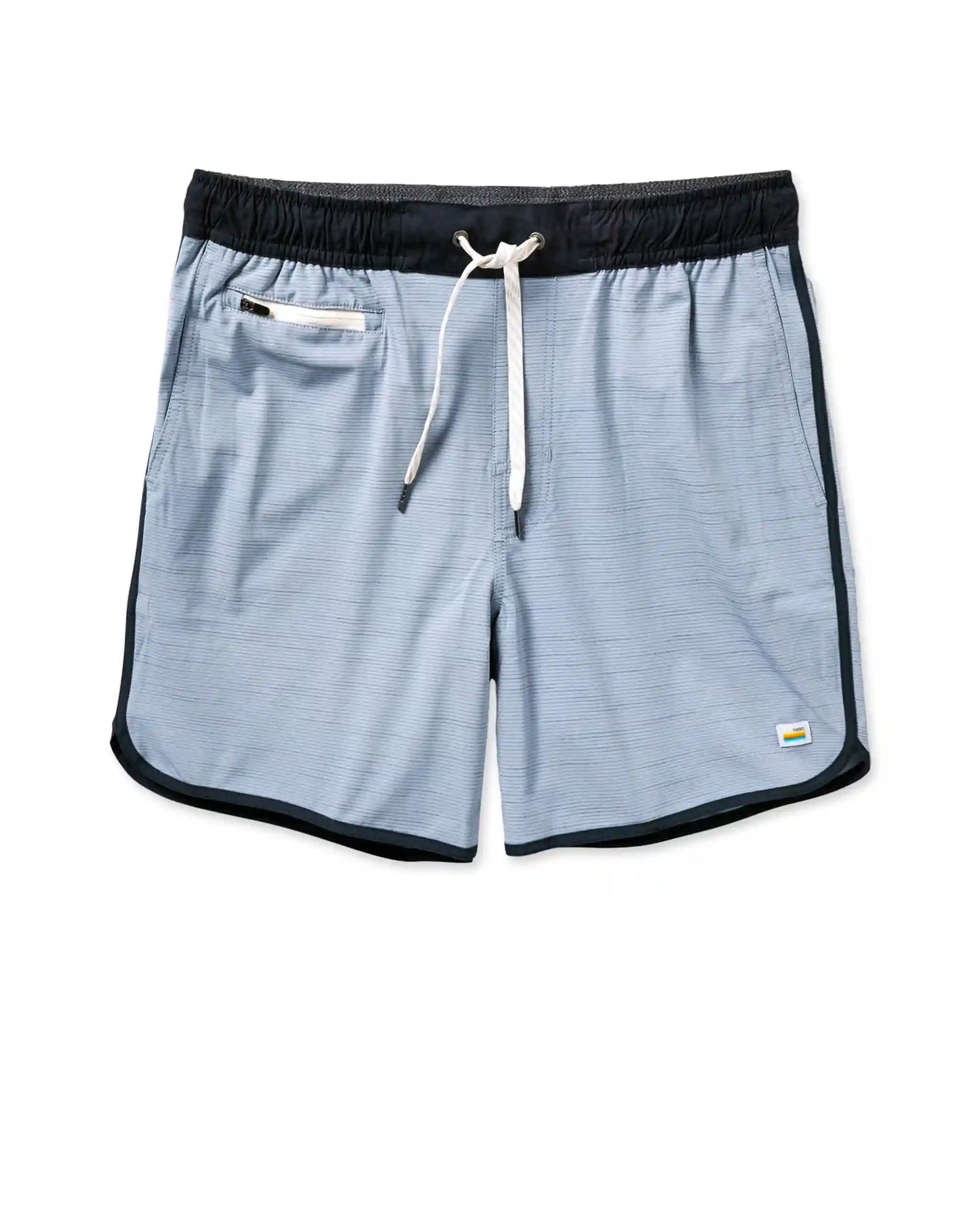Banks Short Unlined 5" | Light Cloud Slub Stripe