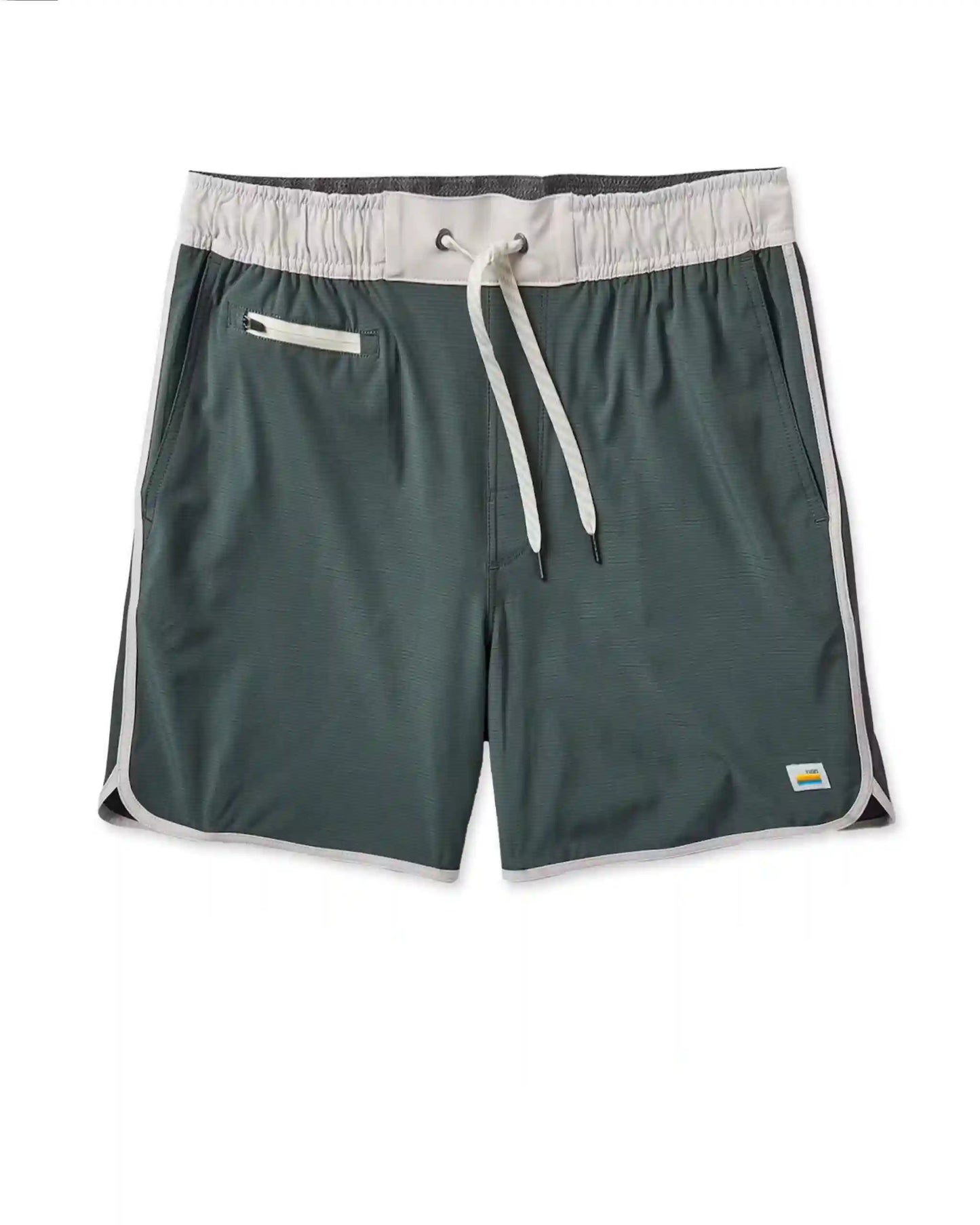 Banks Short Unlined 5" | Smoked Beryl Slub Stripe