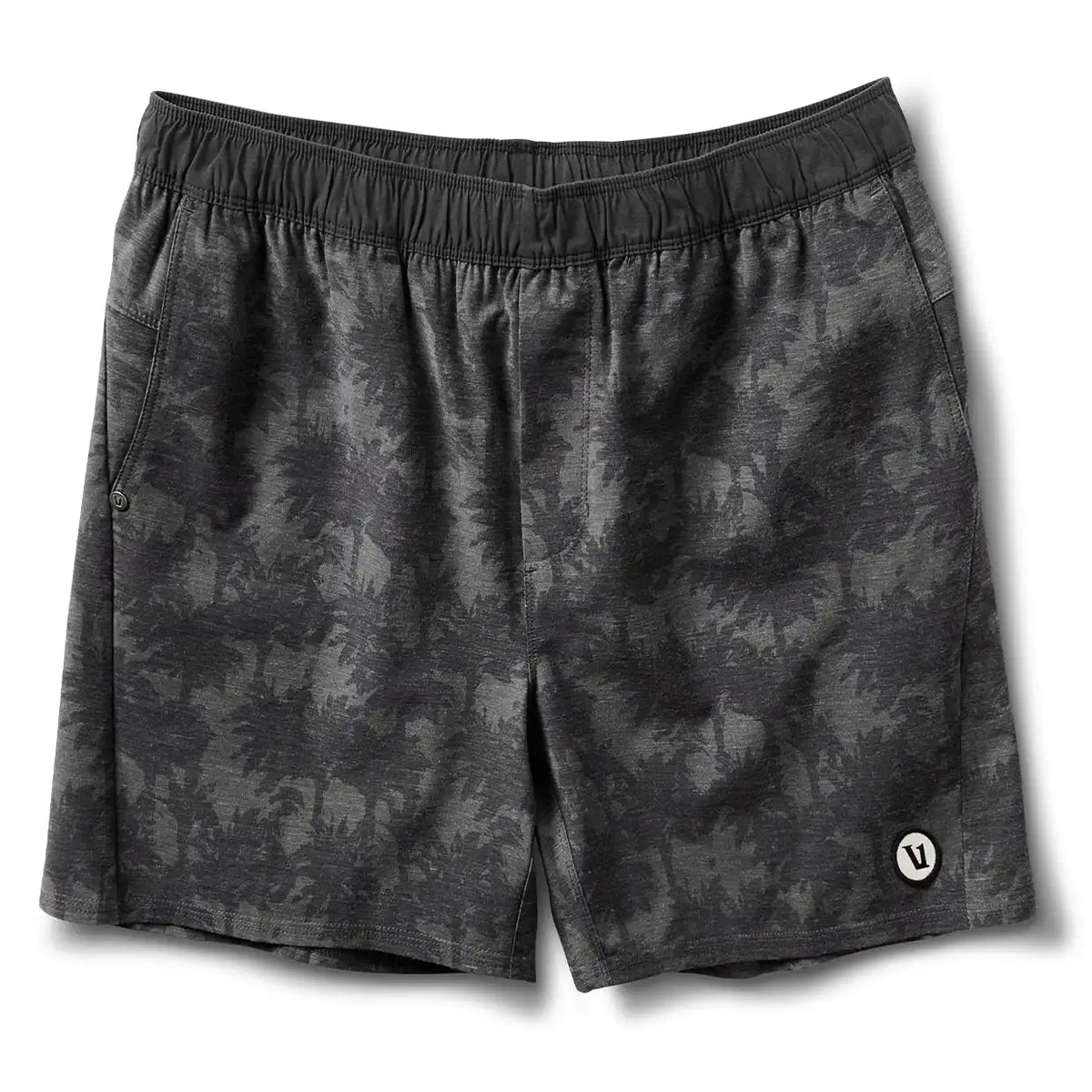 Cape Short | Black Multi Palm
