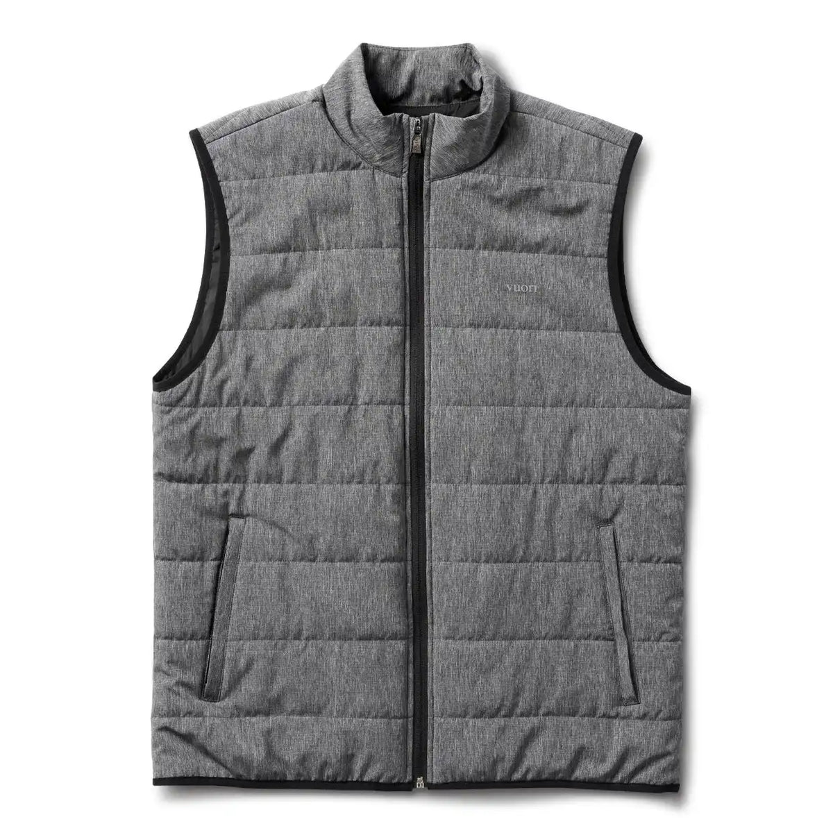 Atlantic Vest | Black Linen Texture