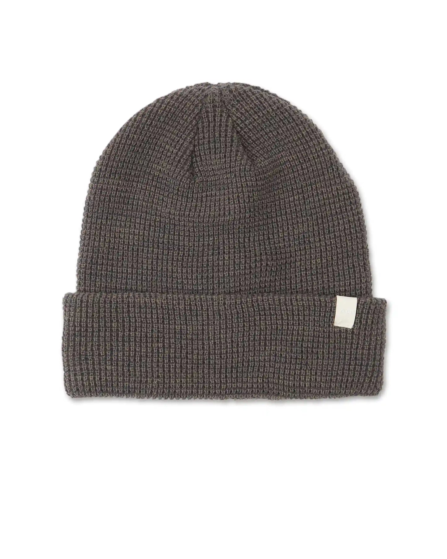 Alpine Waffle Beanie | Charcoal