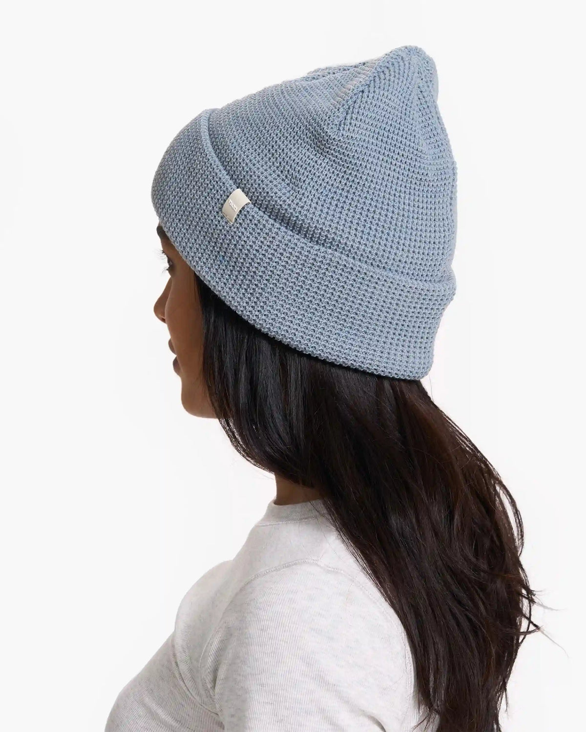 Alpine Waffle Beanie | Light Cloud
