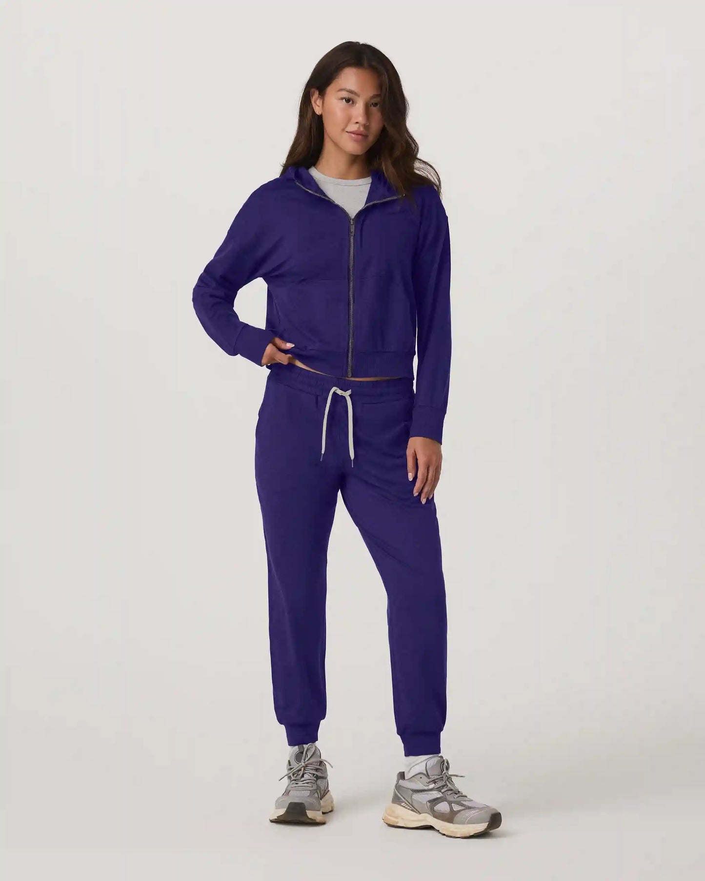 Halo Modern Full Zip Hoodie | Stellar Sky Heather