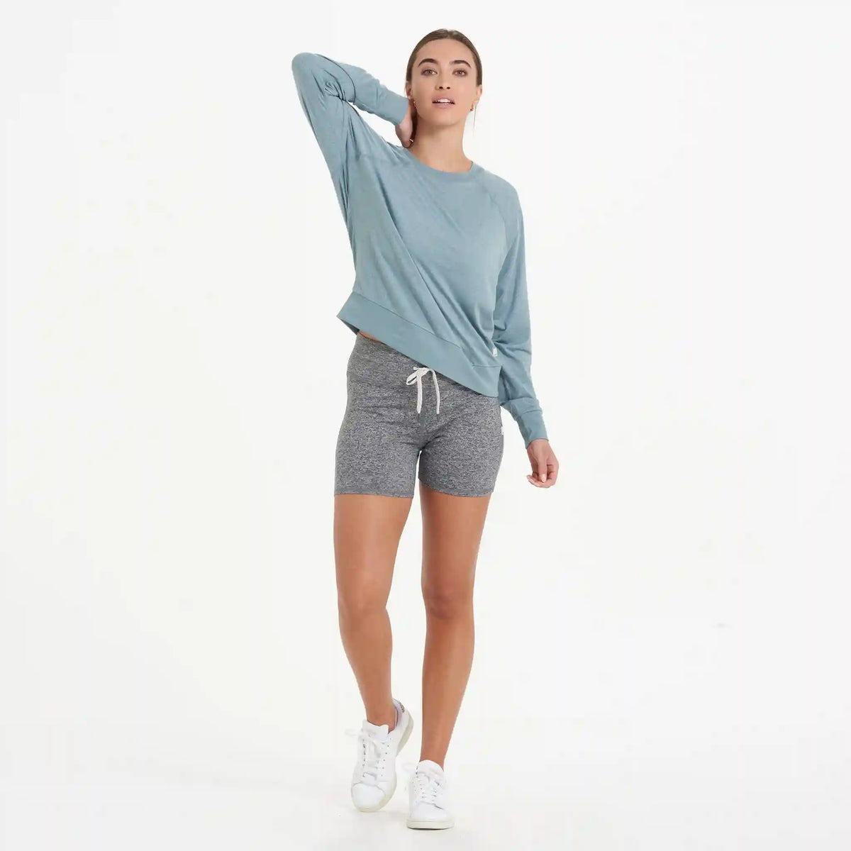Long-Sleeve Halo Crew | Shade Heather