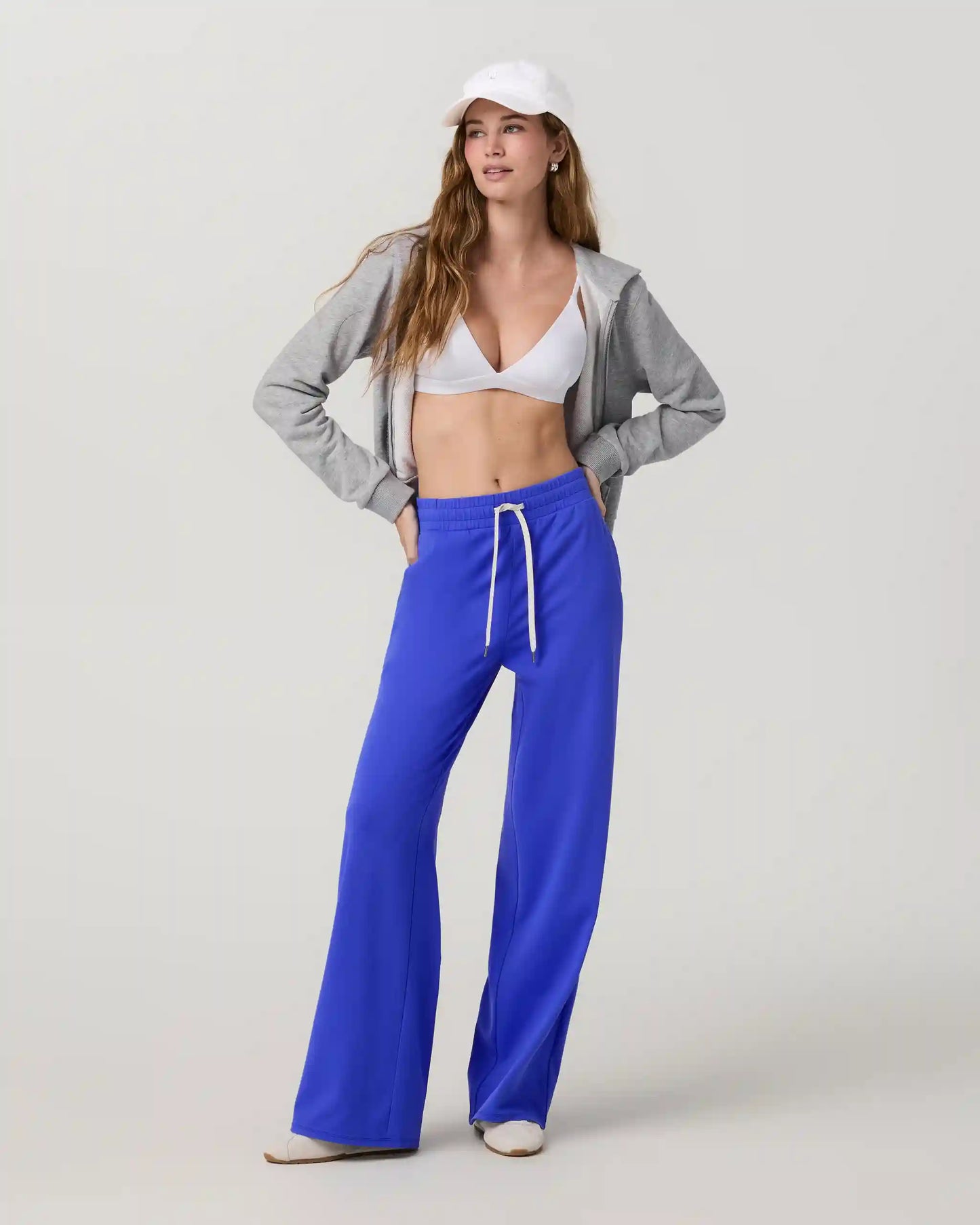 Halo Essential Wideleg Pant | Electric Blue