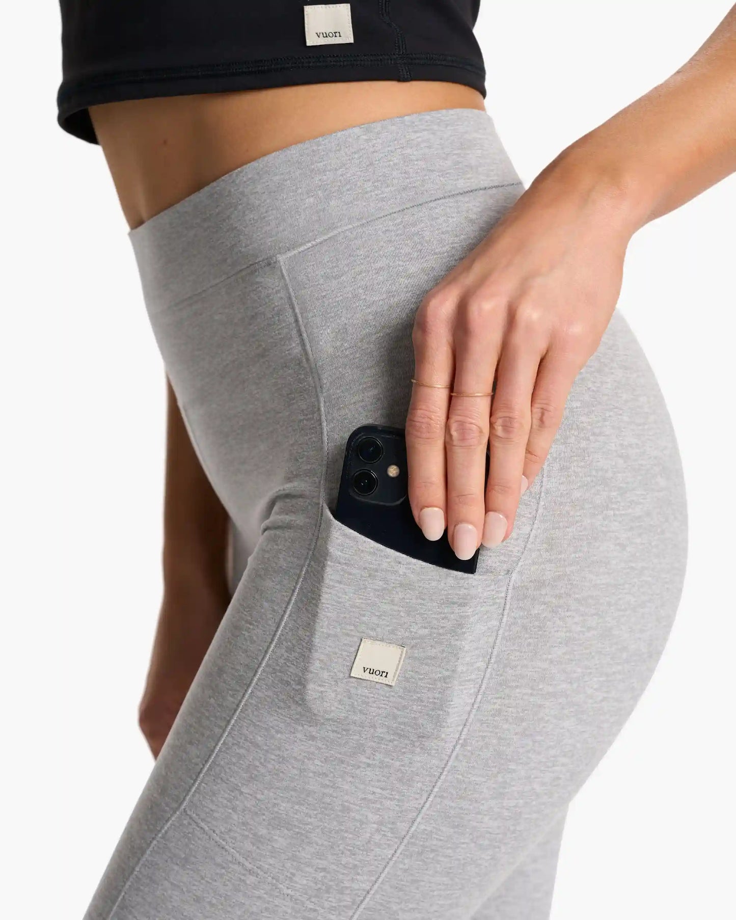 Granite Pocket Legging | Light Heather Grey