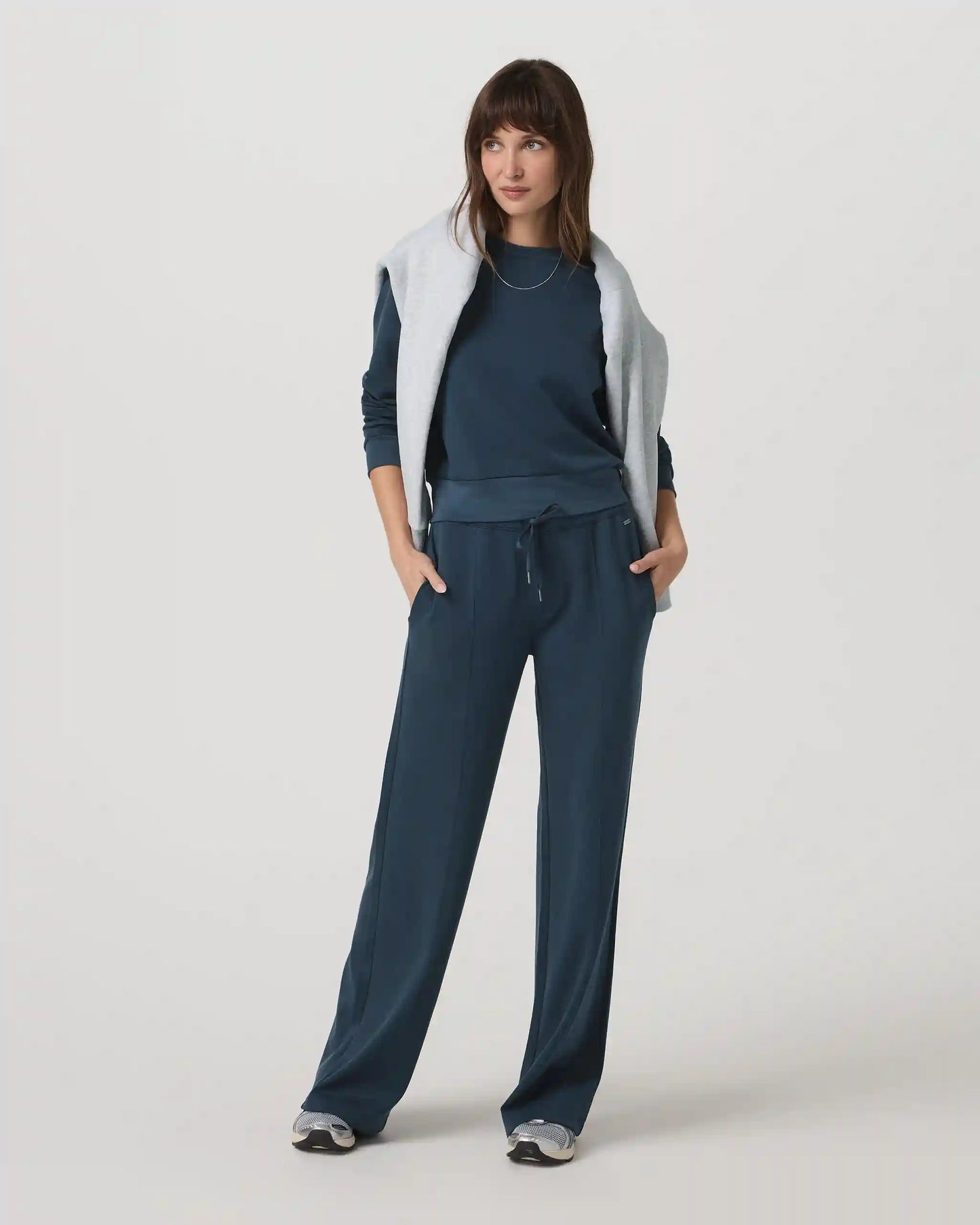 Compose Wideleg Pant | Ocean Blue