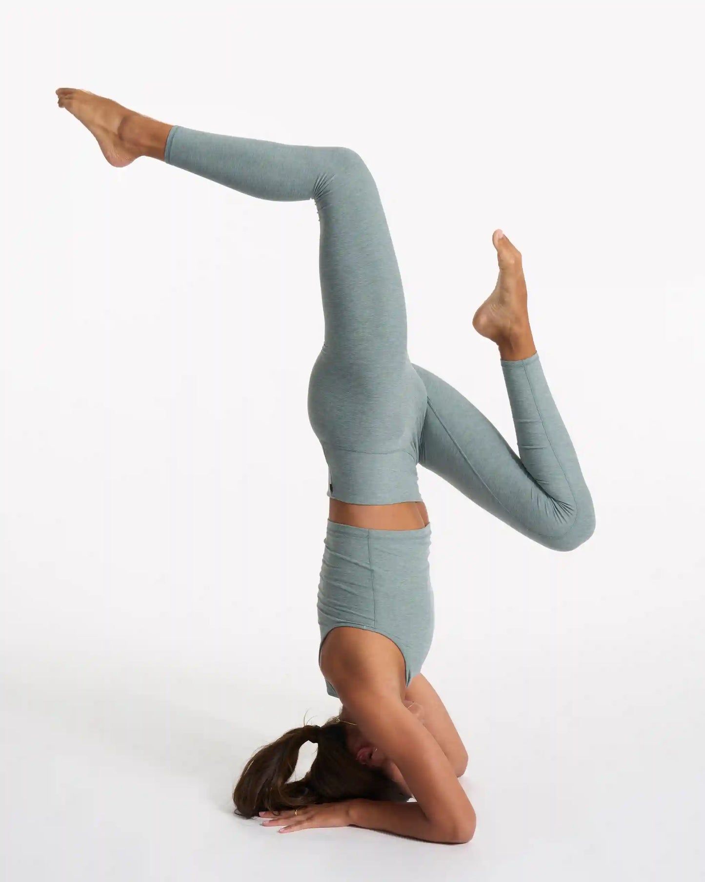 Clean Elevation Legging-Long | Stormy Heather