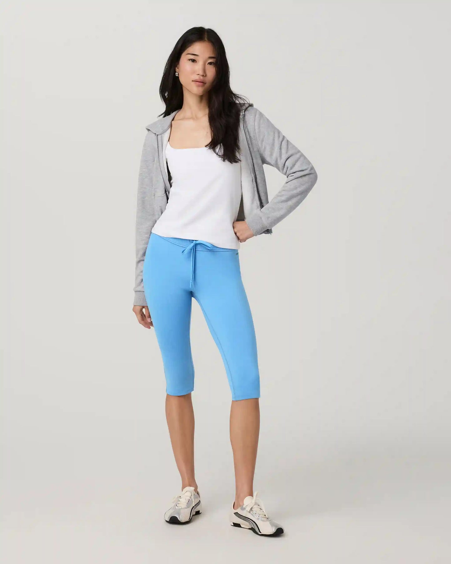 Halo Low Rise Crop Pant | Oasis Blue Heather