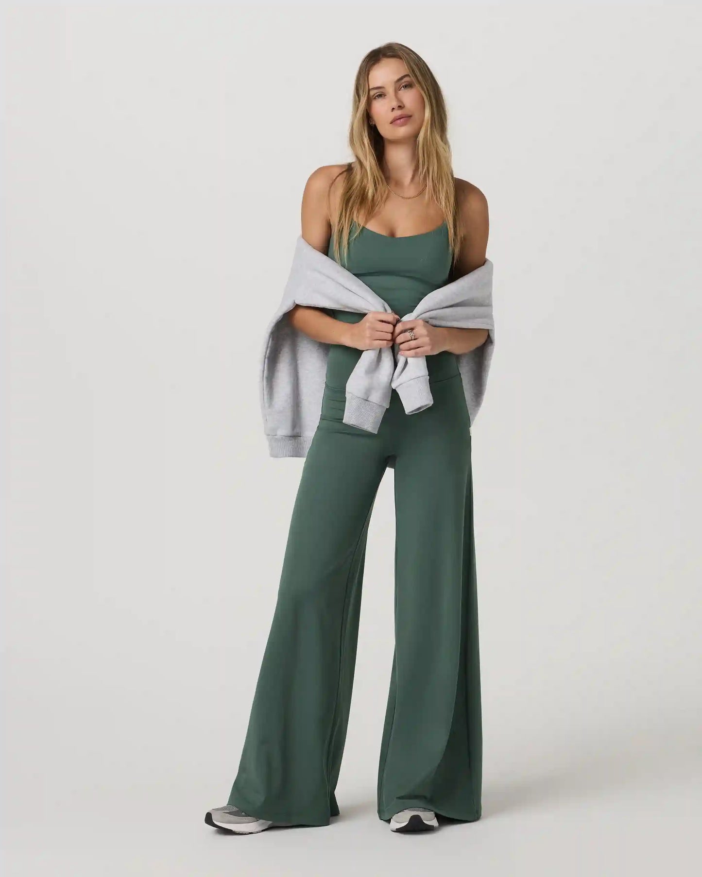 Halo Easy Wideleg Pant | Agate Green