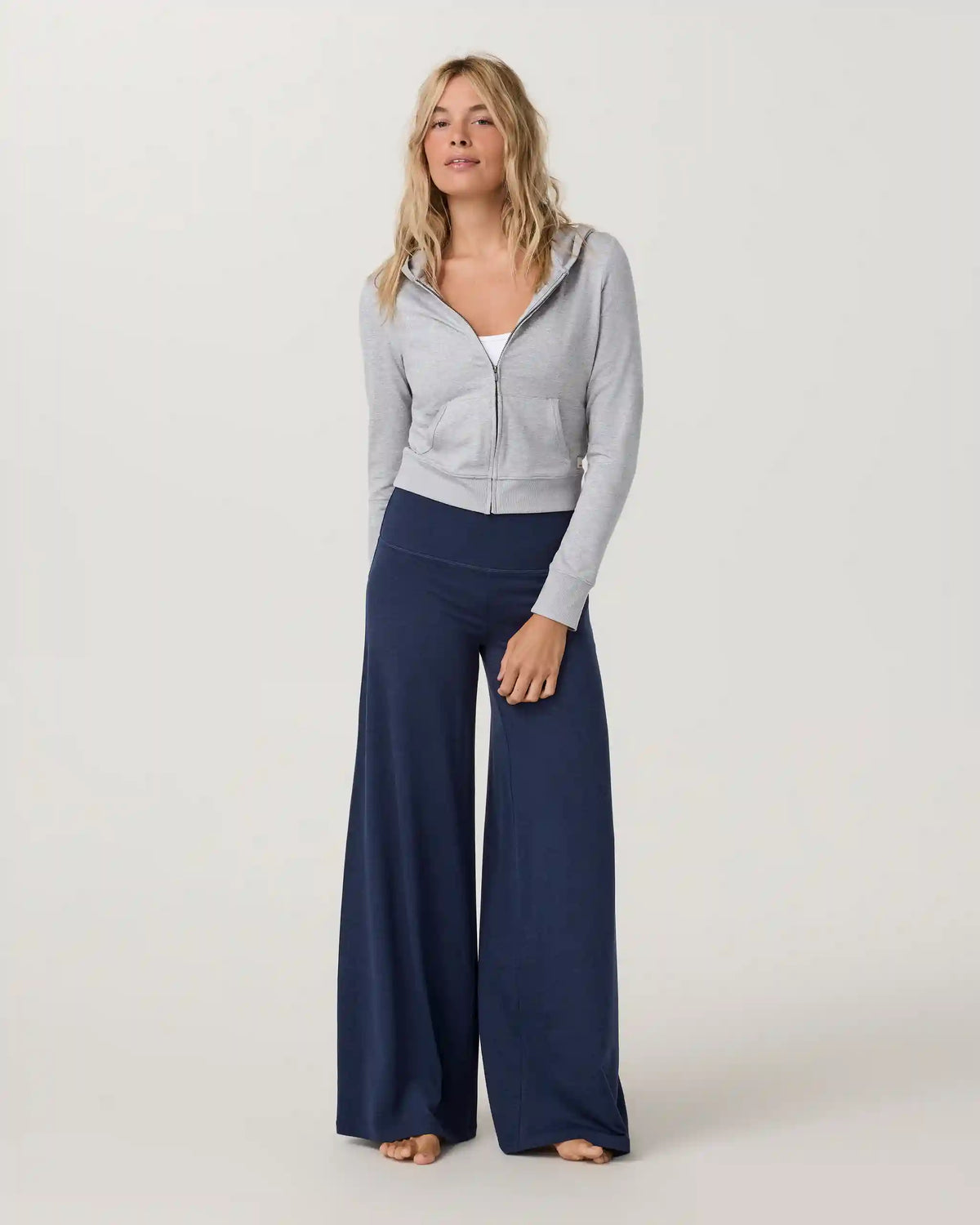 Halo Easy Wideleg Pant | Blue Coast Heather