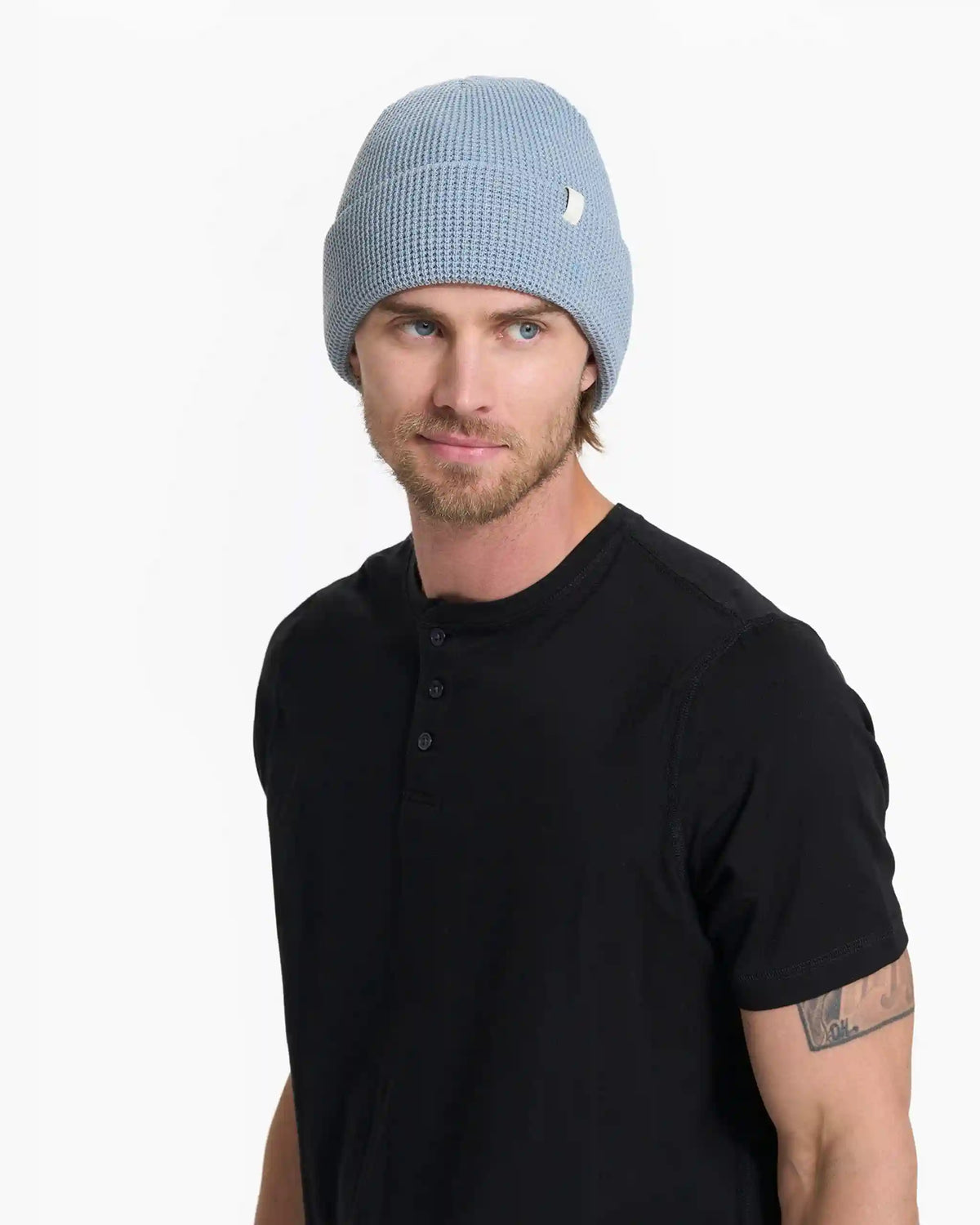 Alpine Waffle Beanie | Light Cloud