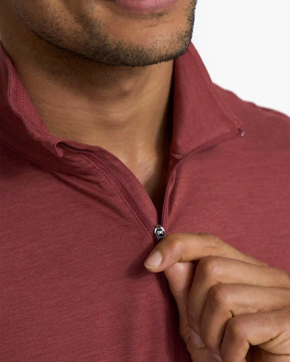 Ease Performance Half Zip | Currant Heather