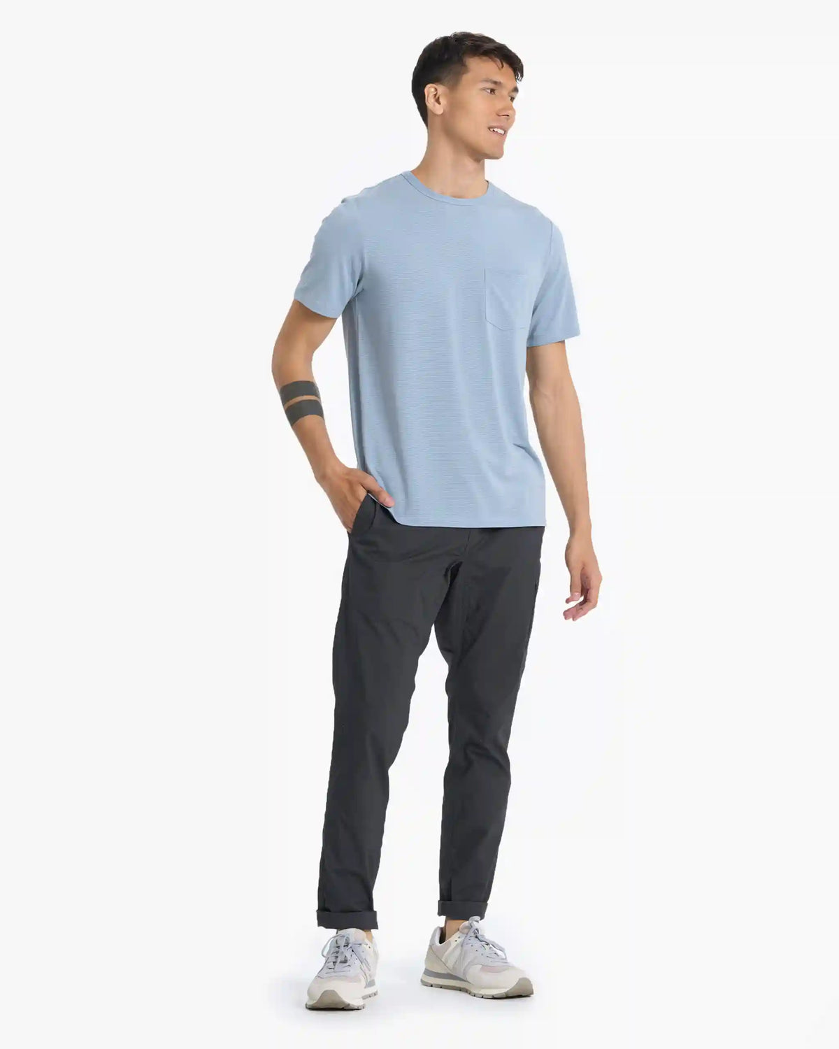 Linear Tech Tee | Light Cloud