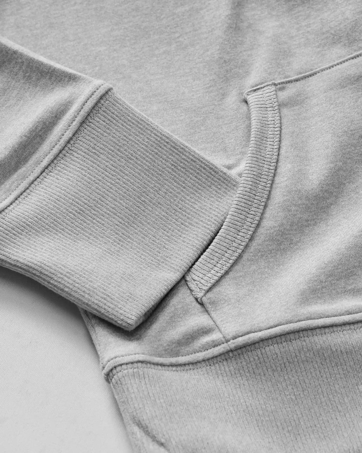 Halo Mini Full Zip Hoodie | Pale Grey Heather
