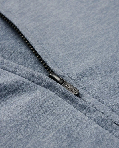 Halo Mini Full Zip Hoodie | Coastal Fog Heather