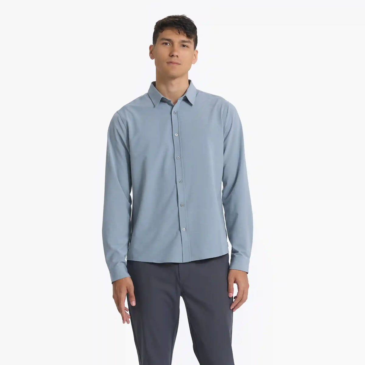Long Sleeve Bridge Button Down | Light Cloud