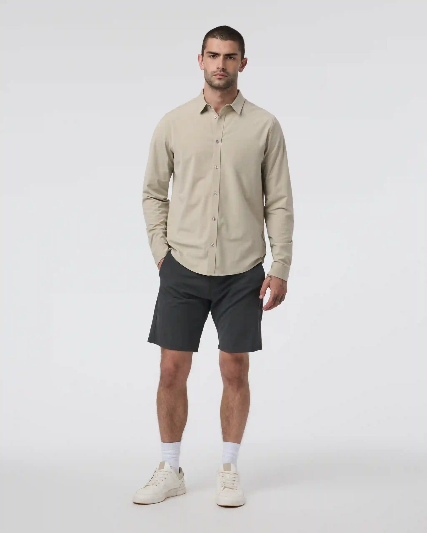 Long Sleeve Bridge Button Down | Winter Pear