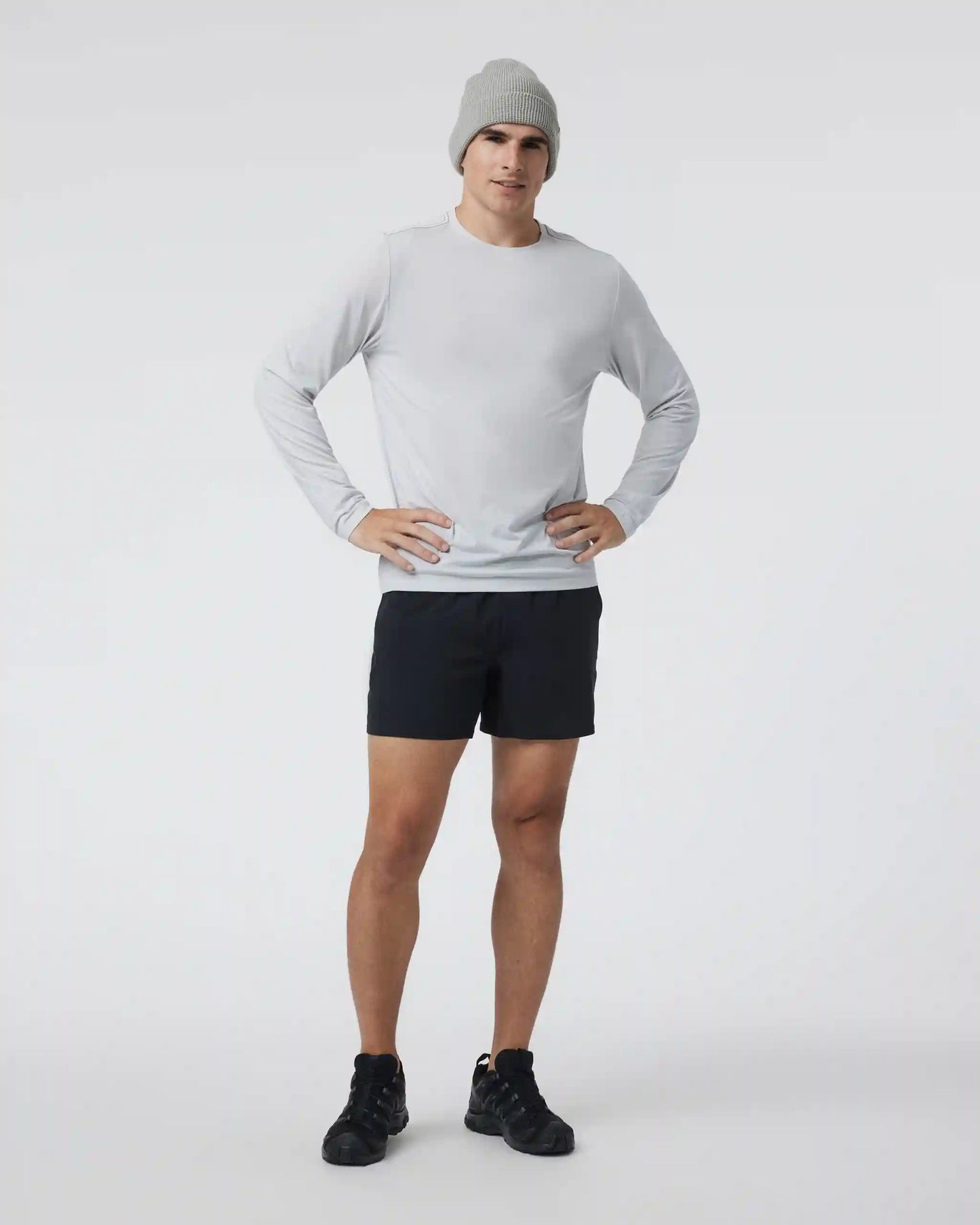 Long Sleeve Current Tech Tee | Frost Grey