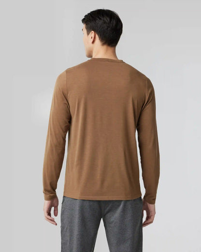 Long Sleeve Current Tech Tee | Pecan