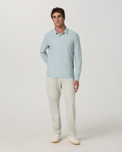 Long Sleeve Strato Tech Polo | Raindrop Heather