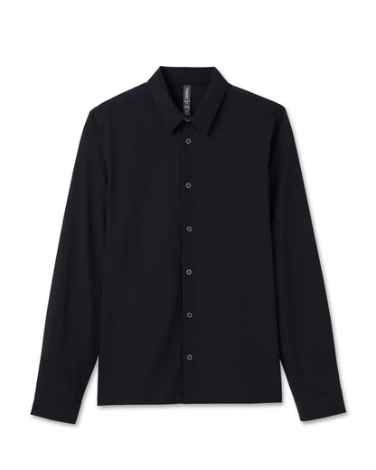 Long Sleeve Manhattan Button Down | Black