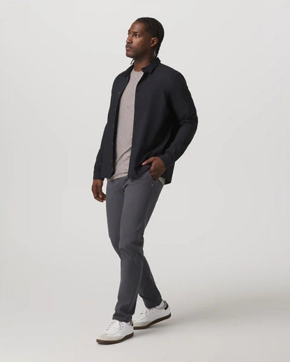 Long Sleeve Manhattan Button Down | Black
