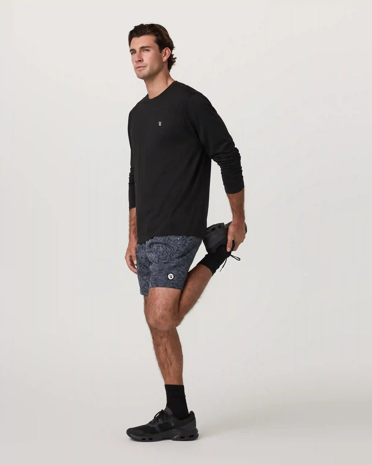 Long Sleeve Clearview Seamless Tee | Black