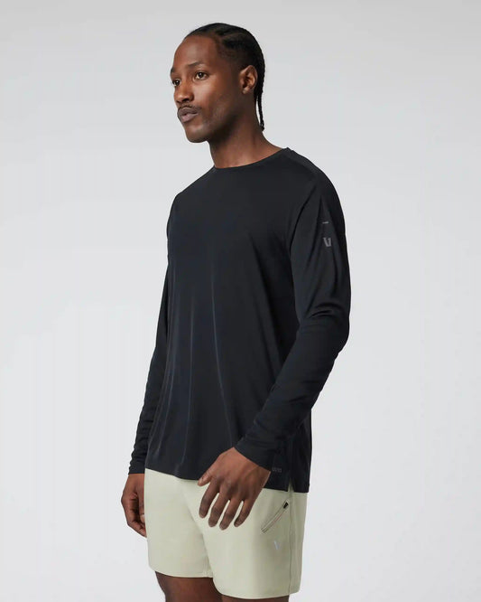 Long Sleeve Terra Run Tee | Black