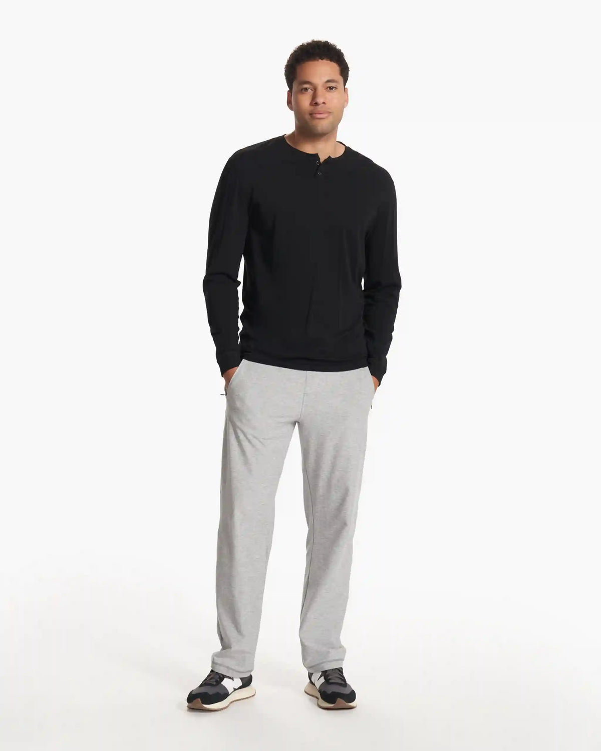 Long-Sleeve Ever Henley | Black