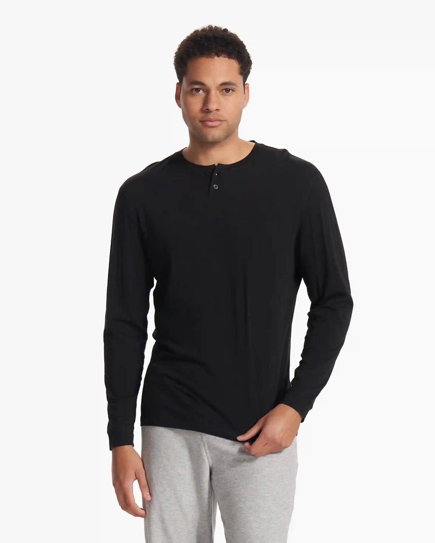 Long-Sleeve Ever Henley | Black