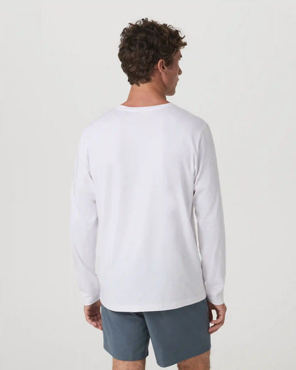 Long Sleeve Tuvalu Tee | White
