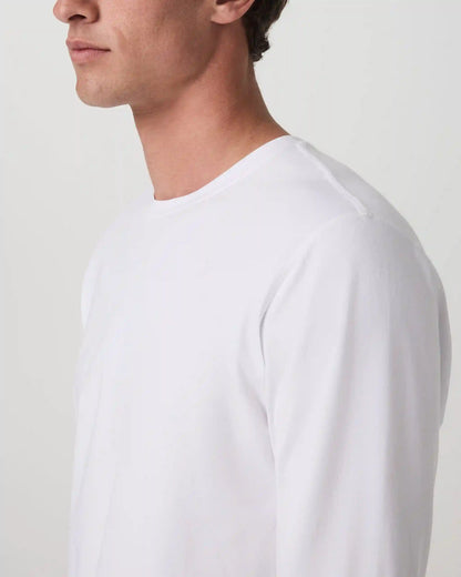 Long Sleeve Tuvalu Tee | White