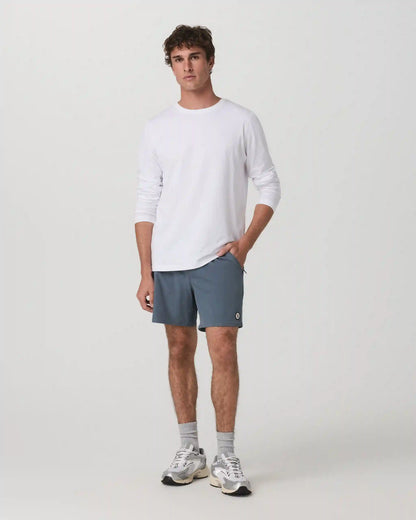 Long Sleeve Tuvalu Tee | White