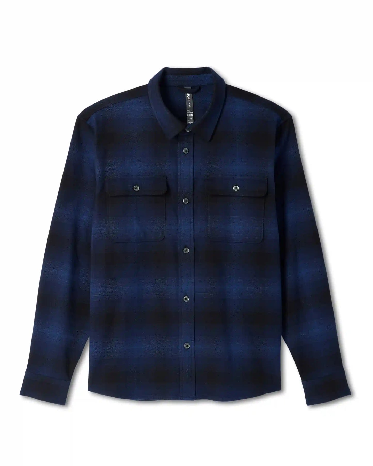 Long Sleeve Flannel Button Down Shirt | Blue Coast