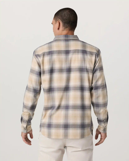 Long Sleeve Flannel Button Down Shirt | Cavern Grey