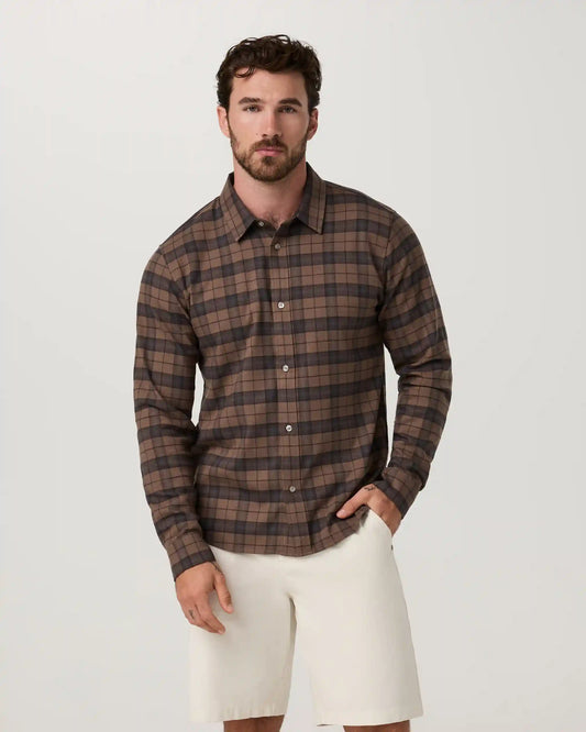 Long Sleeve Midweight Flannel Shirt | Elm