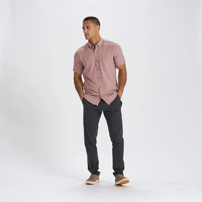 Bishop Short-Sleeve Button-Down | Saltwater Red