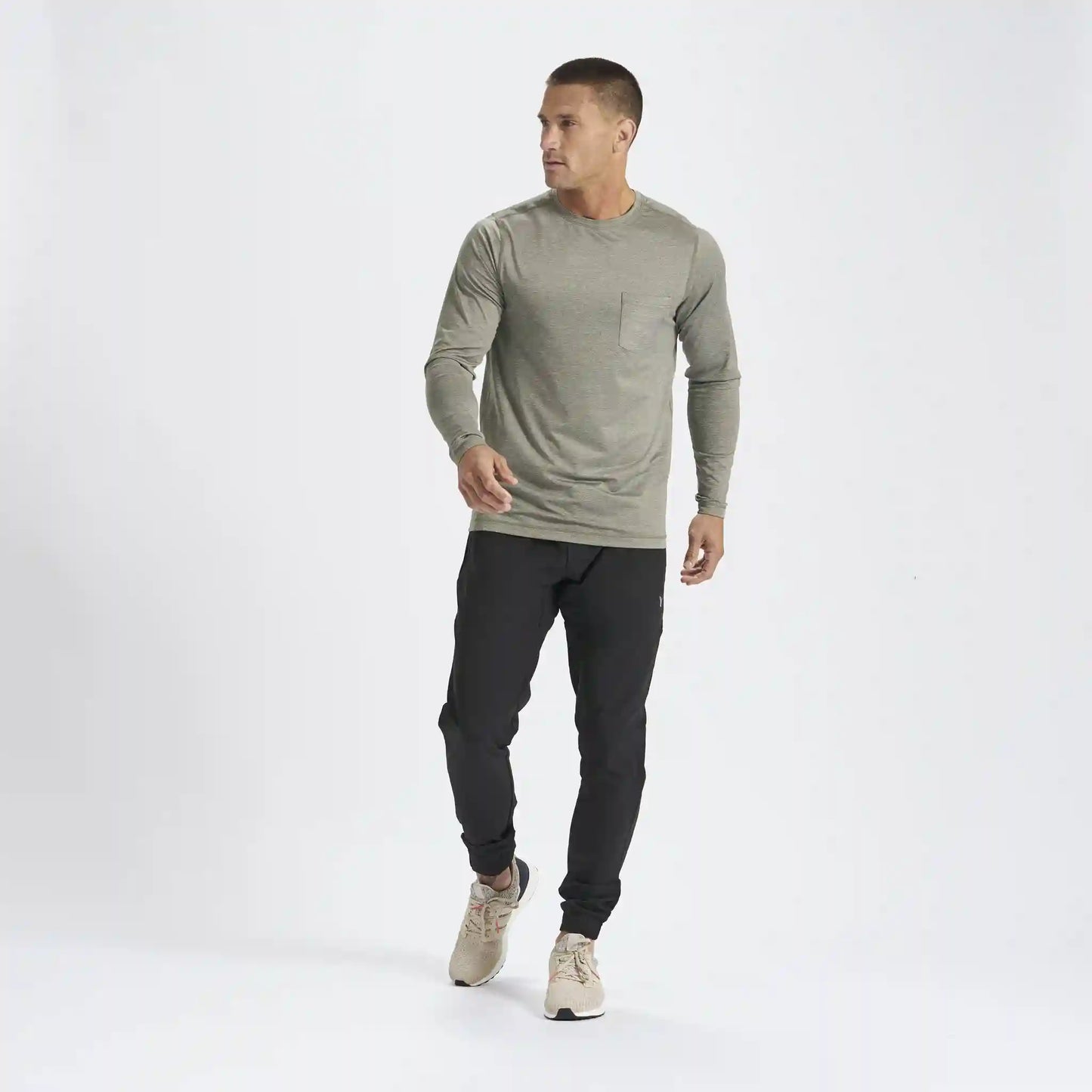 Long-Sleeve Tradewind Performance Tee | Army Heather