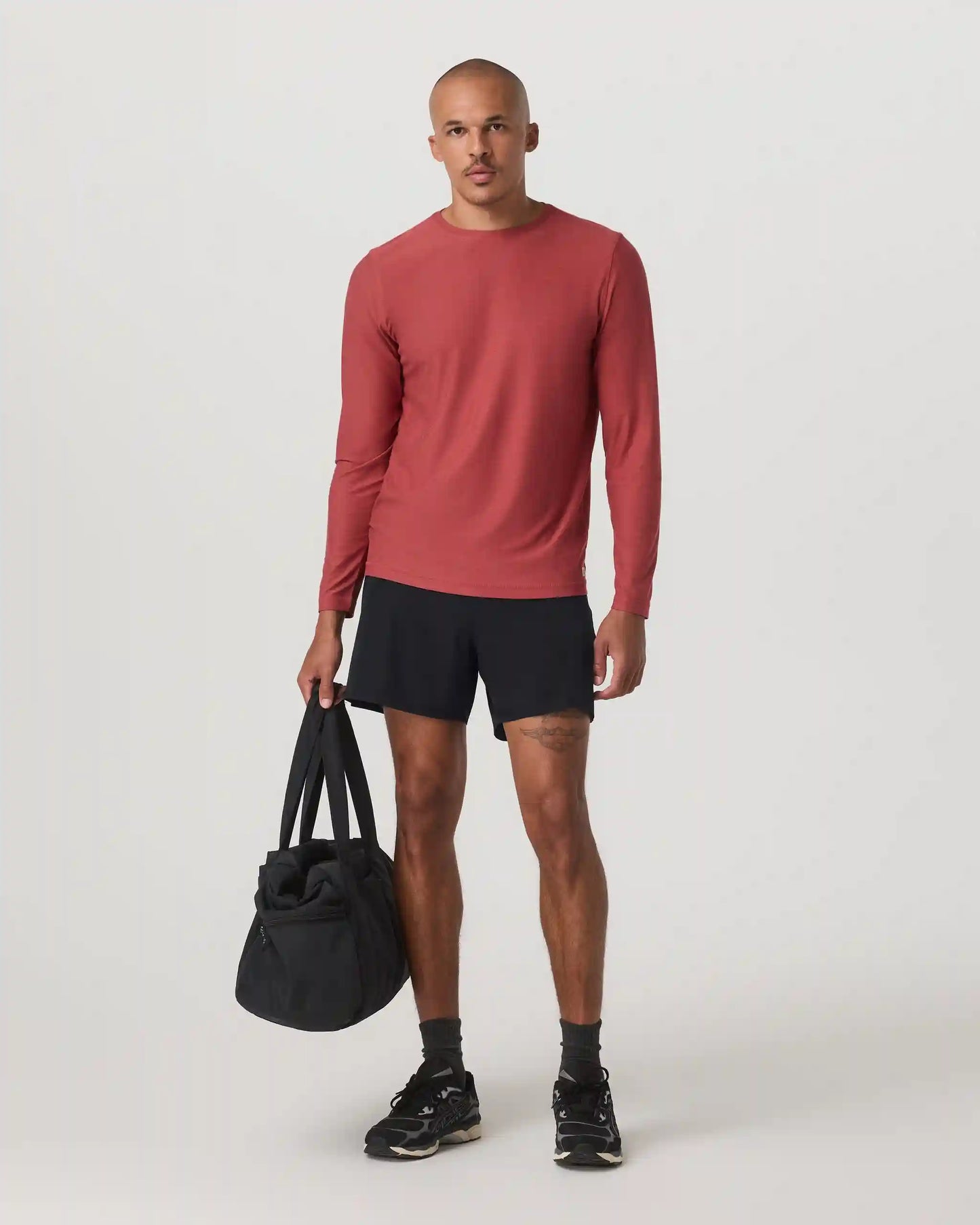 Long Sleeve Strato Tech Tee | Fire Heather
